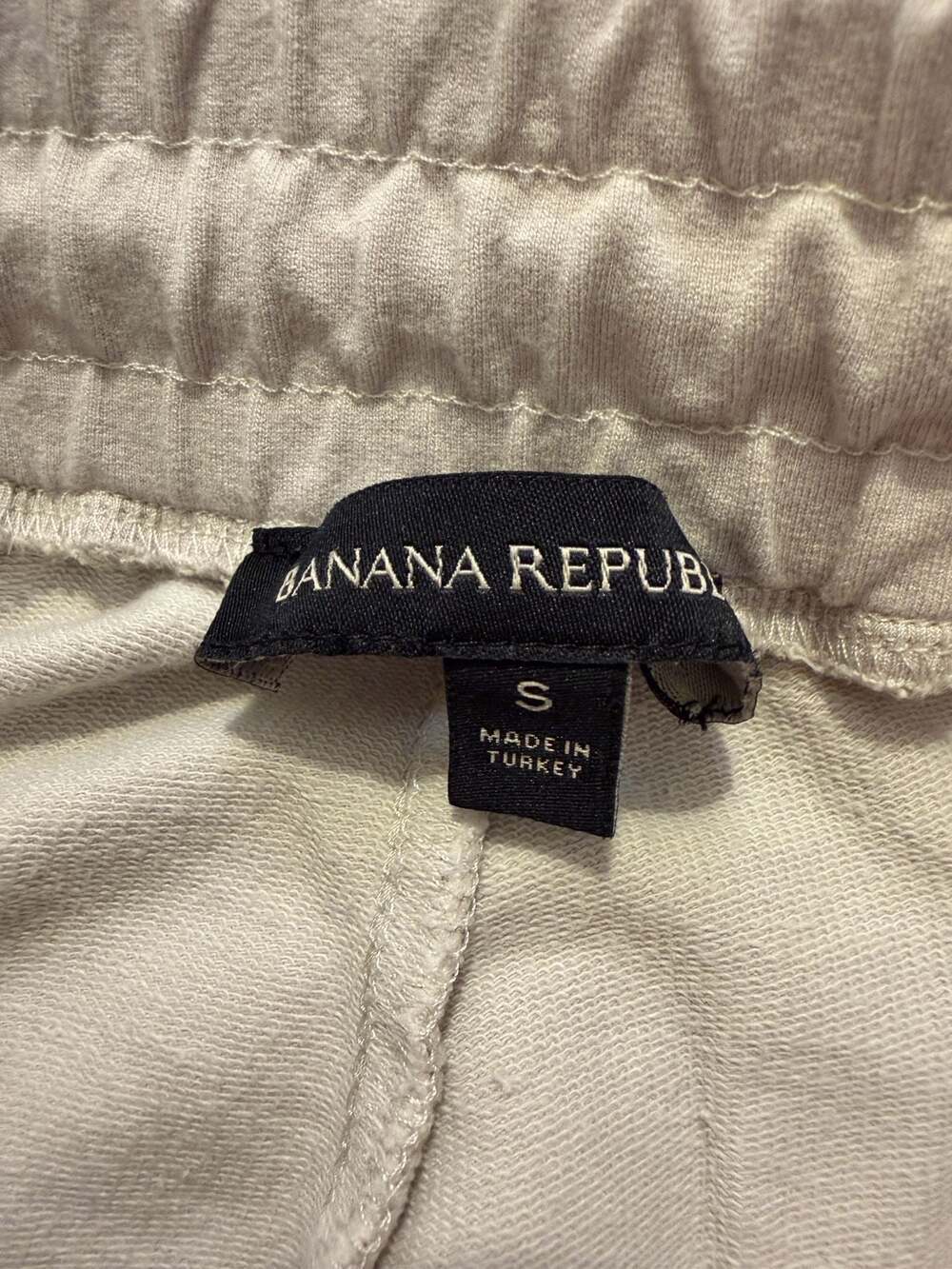 Banana Republic Women's Beige Jogger Sweatpants Women Elastic Waist Drawstring - Picture 3 of 4